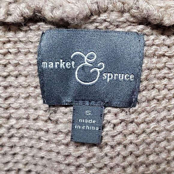 STITCH Fix Market & Spruce Boho Multi-Knit Sleeveless Round Open Front Cardigan - Picture 15 of 16